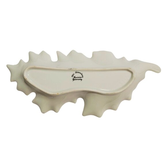 Vintage Ceramic Porcelain Leaf Dish - Good Condition - Picture 3 of 7